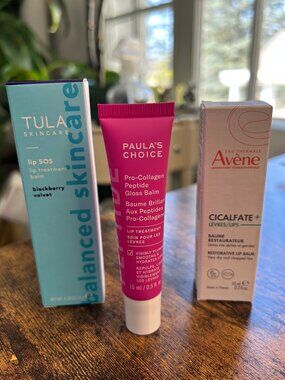 Lip Care Bundle Paula’s Choice TULA Avène Hydrating Lip Treatment Set New